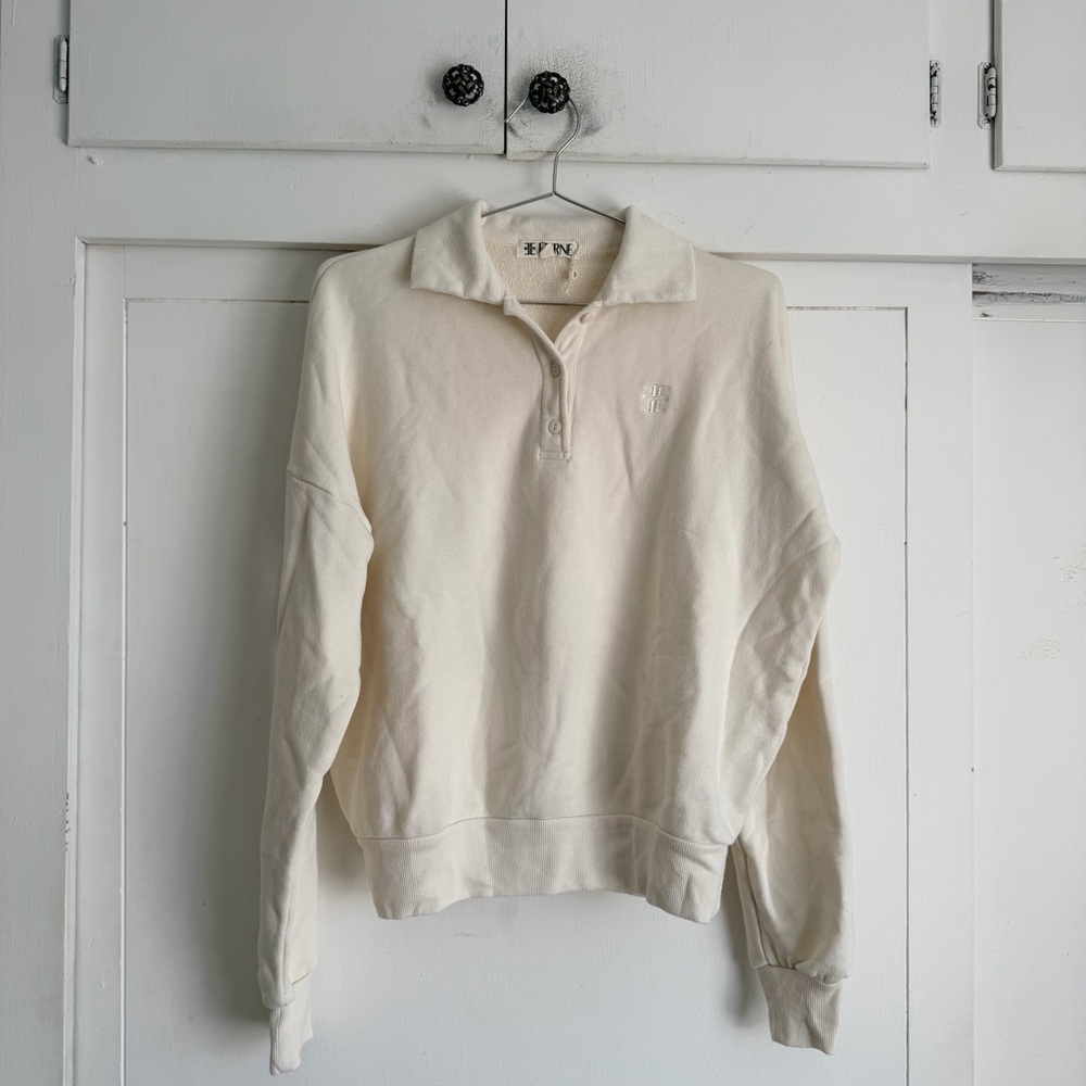 Eterne Polo Sweatshirt - Cream